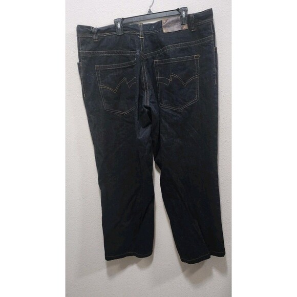 Vintage Y2K Pelle Pelle Wide Leg Jeans Size 44 Dark Wash Hip Hop Denim Baggies